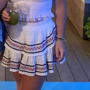 Loveshackfancy mini skirt